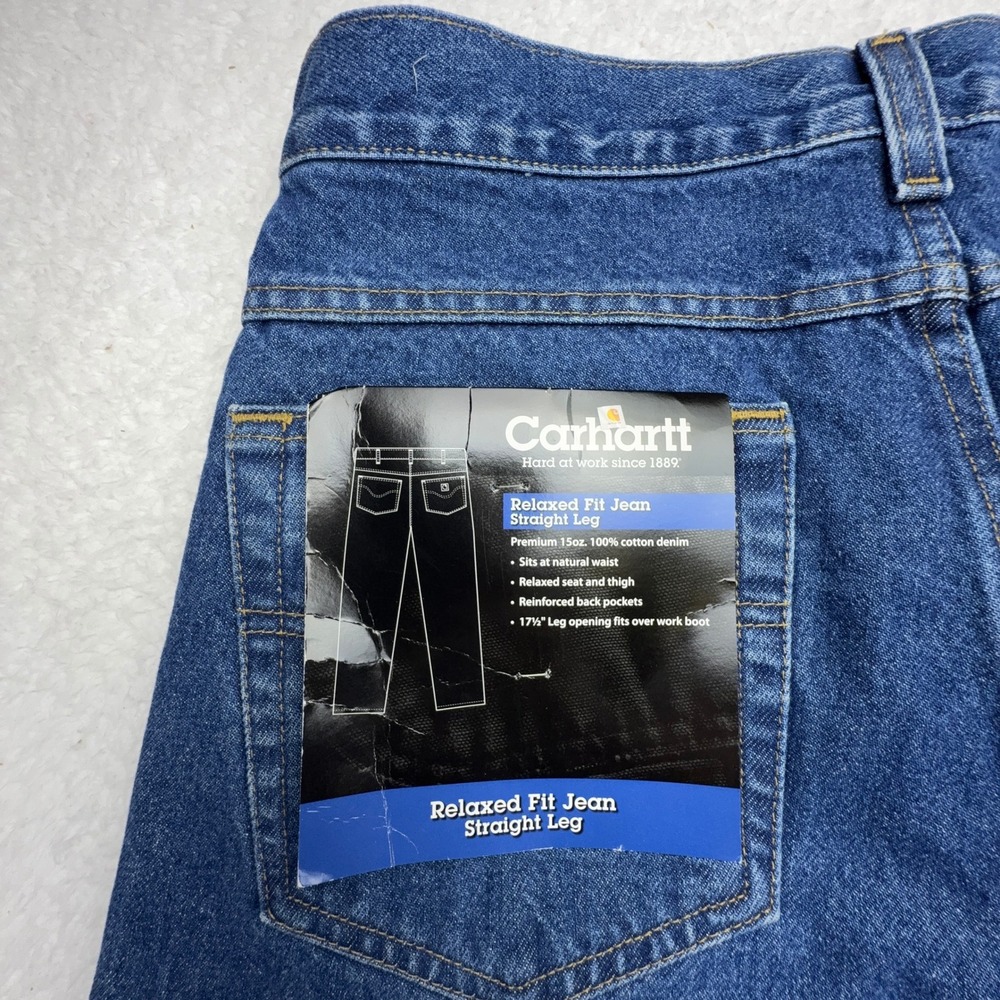 Carhartt Relaxed Fit Straight Leg Jeans Mens 31x28 B160 DST Darkstone NWT